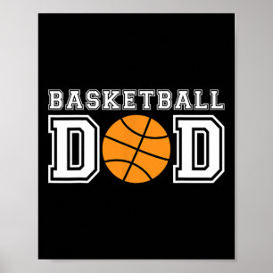 Basketball Pap Basketball Gift for Father Basketb Poster