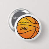 Basketball Pap Button (Voorkant /achterkant)