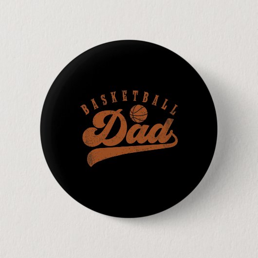 Basketball Pap Ronde Button 5,7 Cm (Voorkant)