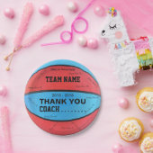 BASKETBALL PAPER BORD Blue L Red bl (Feest)