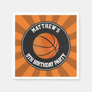 Basketball Paper Cocktail Napkins Servetten