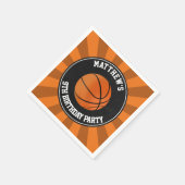 Basketball Paper Cocktail Napkins Servetten (Hoek)