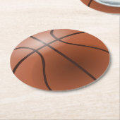 Basketball Paper Onderzetters (Gebogen)