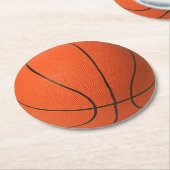 Basketball Paper Onderzetters (Gebogen)