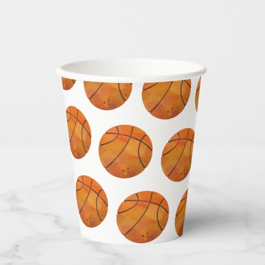 Basketball Papieren Bekers (Voorkant)