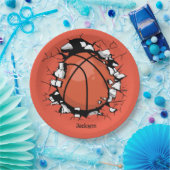 Basketball Papieren Bordje (Feest)