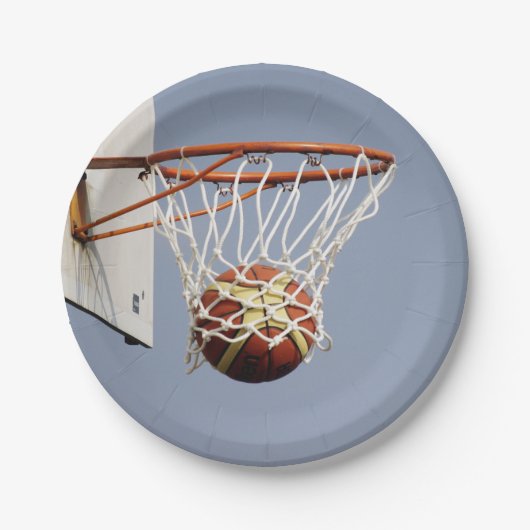 Basketball Papieren Bordje (Voorkant)