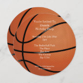 Basketball Party Kaart (Voorkant / Achterkant)