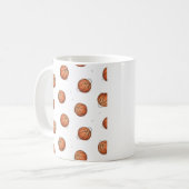 Basketball Pattern Coffee Mug (Devant gauche)