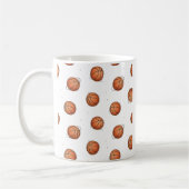 Basketball Pattern Coffee Mug Koffiemok (Links)