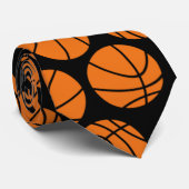 Basketball Pattern Stropdas (Opgerold)