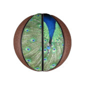 Basketball - Peacock met veren Basketbal (Verticaal)