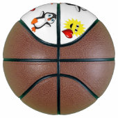 Basketball Penguin Sun Red Hearts Basketbal (Rechts)
