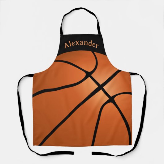 Basketball Personaliseren Schort (Voorkant)
