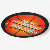 Basketball Personalized Birthday Paper Bord (Gekanteld)