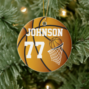 Basketball Persoonlijk Ornament