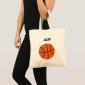 Basketball Persoonlijke Kinder Canvas tas (Voorkant (product))