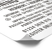 Basketball-pictogram, Basketball training Poster (Hoek)