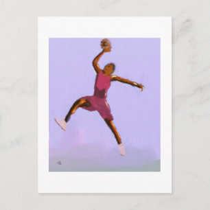 Basketball Play Art Briefkaart