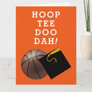 Basketball Player Afstuderen Gefeliciteerd Kaarten