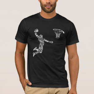 Basketball Player Athlete Dunk Art Sportman T-shirt