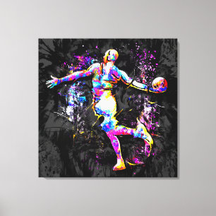 Basketball Player - B-Ball Slam Dunk - Streetball Canvas Afdruk
