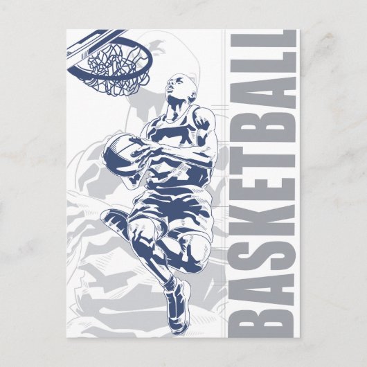 Basketball Player Briefkaart (Voorkant)