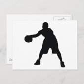 Basketball Player Briefkaart (Voorkant / Achterkant)