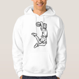 Basketball Player doet een donkerder ontwerp voor Hoodie