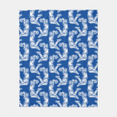 Basketball Player Doing Slam Dunk Light Design Fleece Deken (Voorkant)