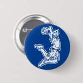 Basketball Player Doing Slam Dunk Light Design Ronde Button 5,7 Cm (Voorkant /achterkant)