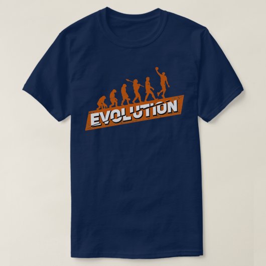 Basketball Player Evolution Gift T-shirt (Design voorkant)