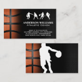 Basketball Player met Ball Visitekaartje (Voorkant / Achterkant)