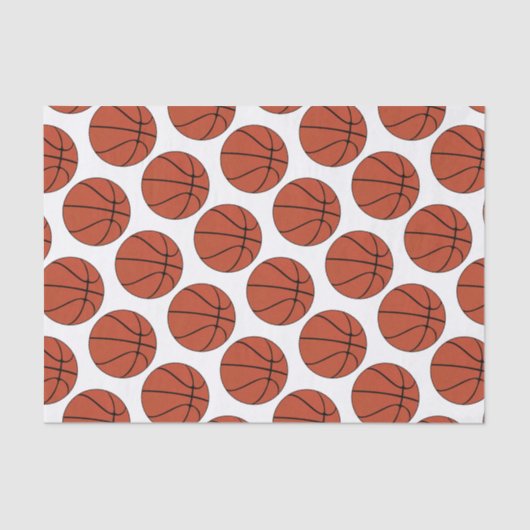 Basketball Player of Coach Sports Party Gift Wrap Tissuepapier (Voorkant)