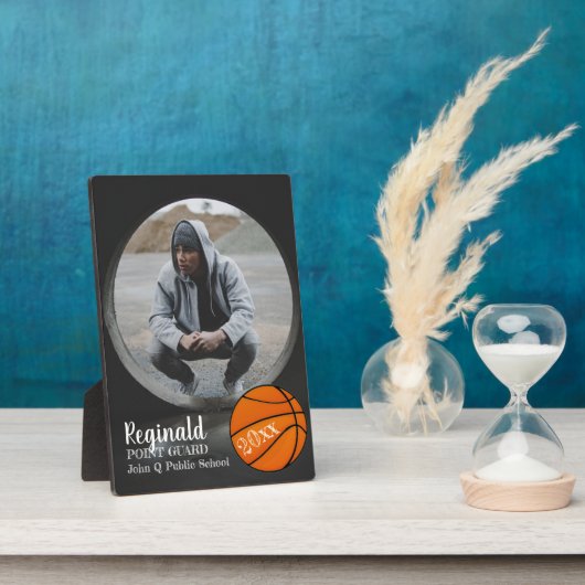 Basketball Player Photo Name and Year Fotoplaat (Zijkant)