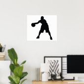 Basketball Player Poster (Thuiskantoor)