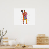 Basketball player poster (Keuken)
