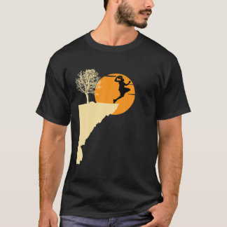Basketball Player Retro Style Tree Basketb T-shirt