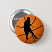 BASKETBALL PLAYER RONDE BUTTON 5,7 CM (Voorkant /achterkant)
