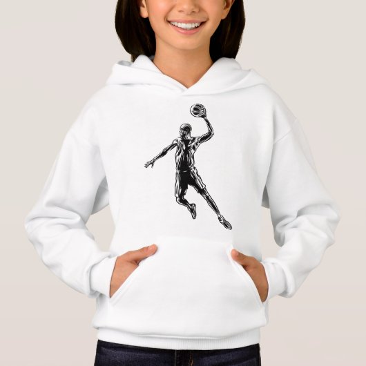 Basketball Player Slam Dunk Dark Design (Voorkant)