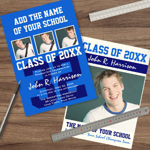 Basketball Player Sports Afstuderen Shirt Number Kaart