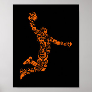 Basketball Player  Sports Athlete Poster