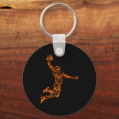 Basketball Player Sports Athlete Sleutelhanger (Voorkant)