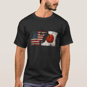 Basketball Player Team USA Japan Flag Grunge, Toky T-shirt