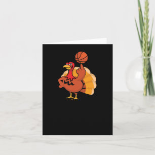 Basketball Player Turkey Day Funny Thanksgiving SP Kaart