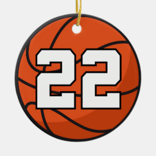 Basketball Player Uniform Number 22 Gift Idea Keramisch Ornament