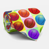 Basketball Pop Art Cravate personnalisée Crayon (Roulé)