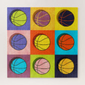 Basketball Pop Art Legpuzzel (Horizontaal)