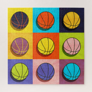 Basketball Pop Art Legpuzzel