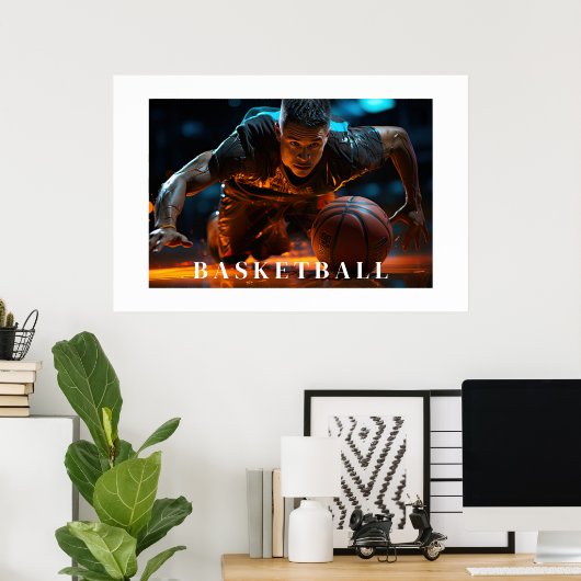 Basketball Poster (Thuiskantoor)